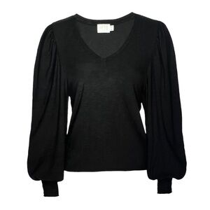 Nation LTD Tabitha long sleeve V neck top